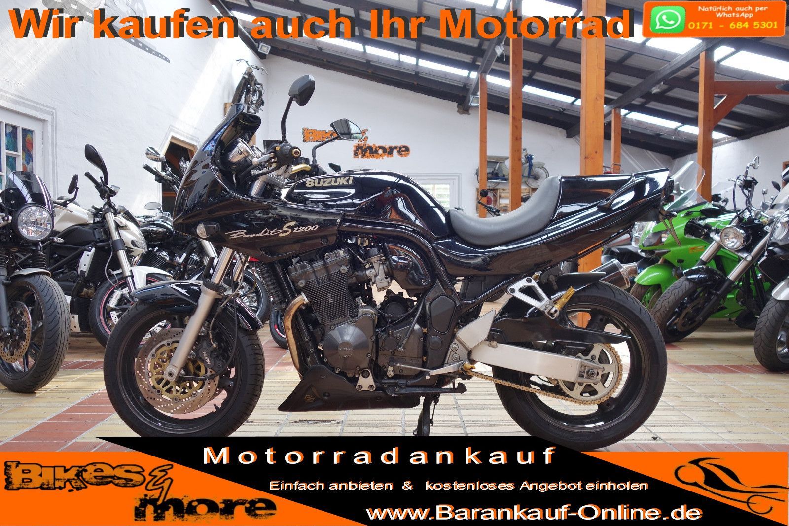 Suzuki GSF 1200 Bandit+Kult+LSL+Spiegler+BOS Carbon+2Hd