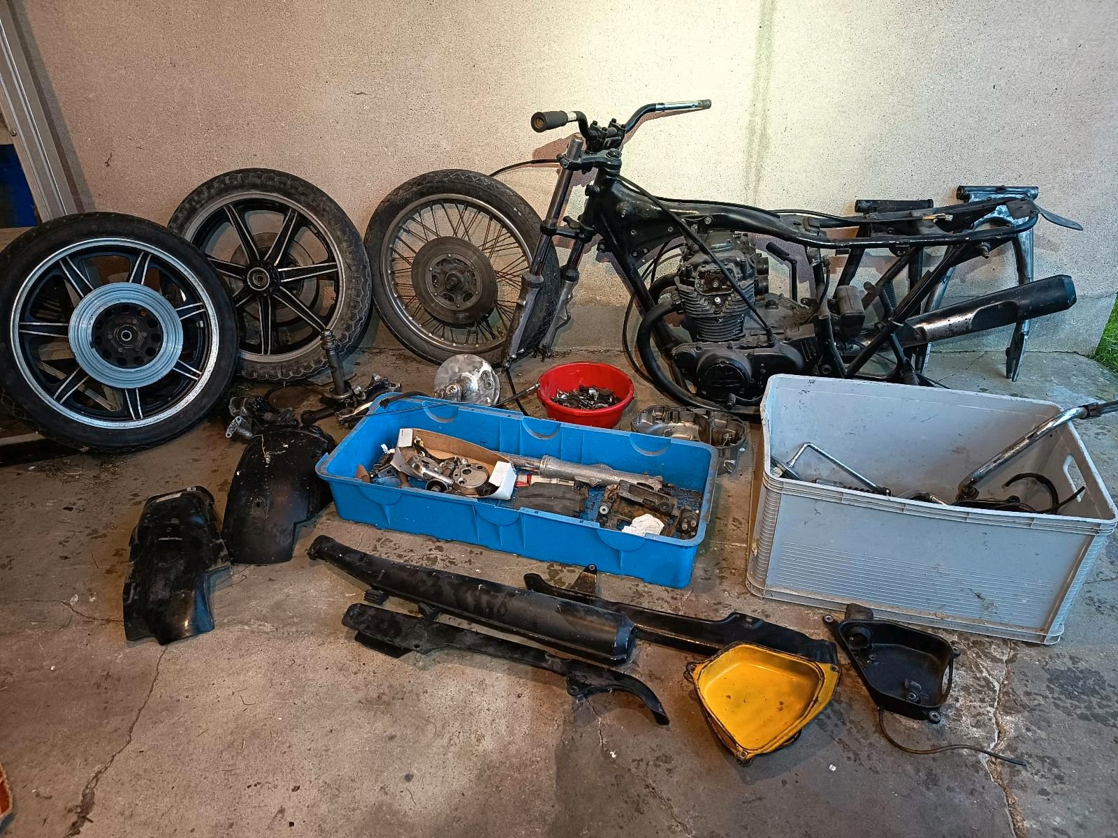 Honda CB250 Motorrad mit Kickstarter für Ersatzteile usw