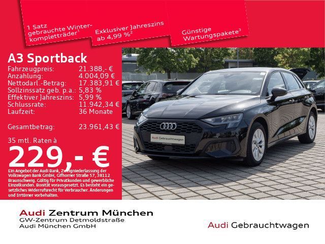 Audi A3 Sportback 40 TFSI e S tronic Navi+
